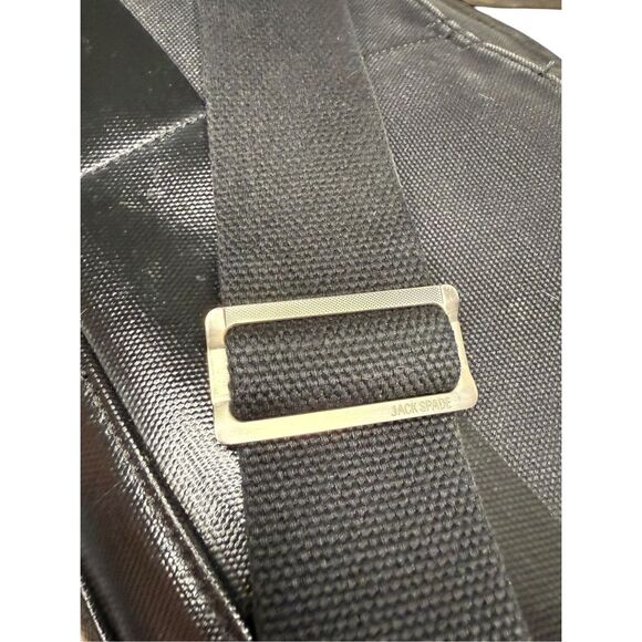 JACK SPADE Dipped Canvas York Briefcase Messenger Bag Distressed Hipster School - Picture 8 of 11